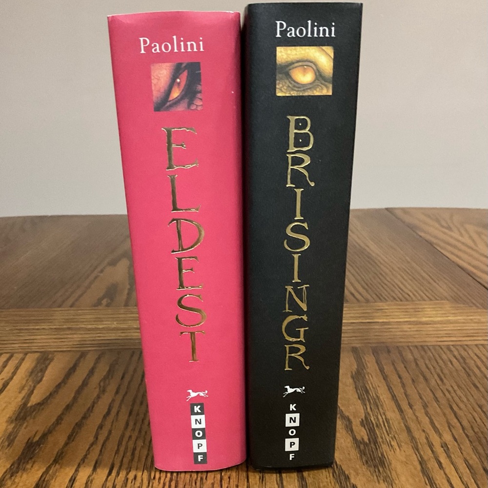 Eldest Inheritance Book 2 & Brisingr Inheritance Book 3 by Christopher Paolini